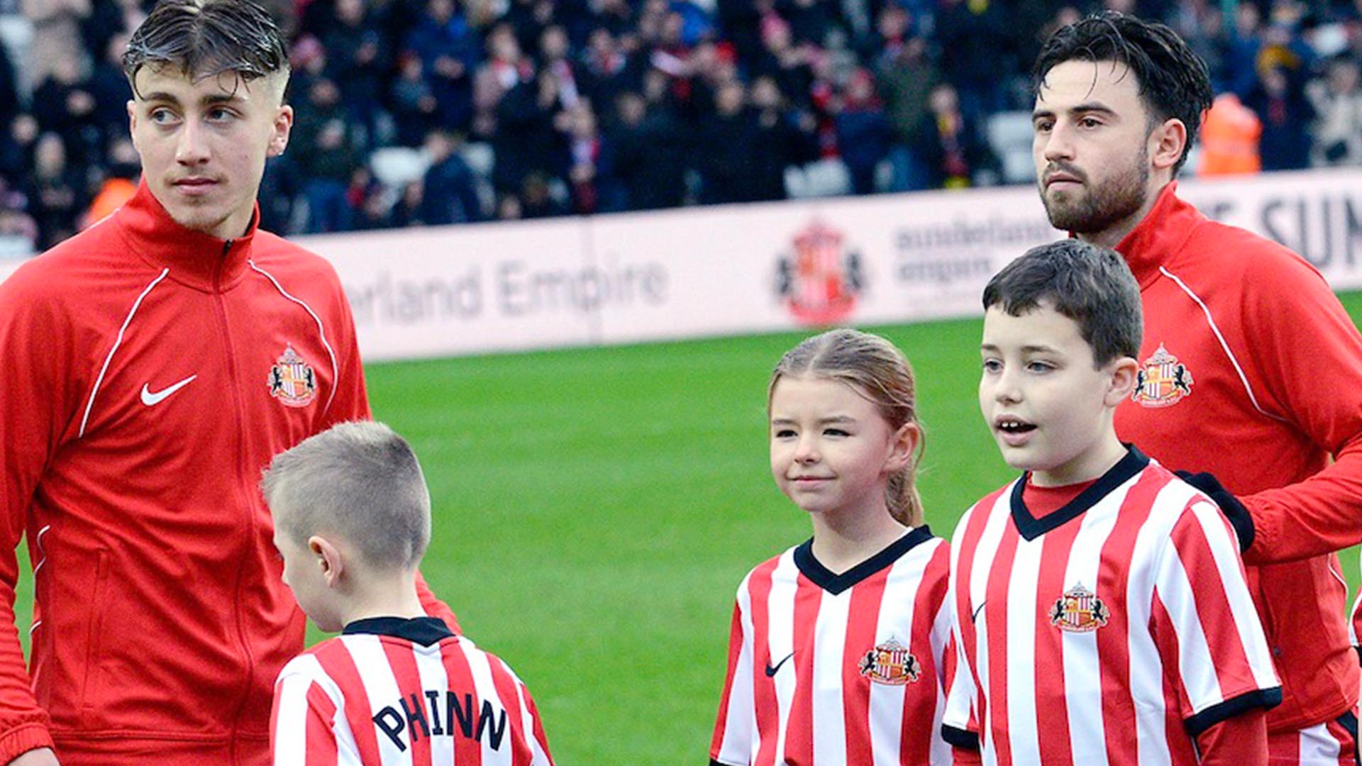 Win mascot place at Stadium of Light