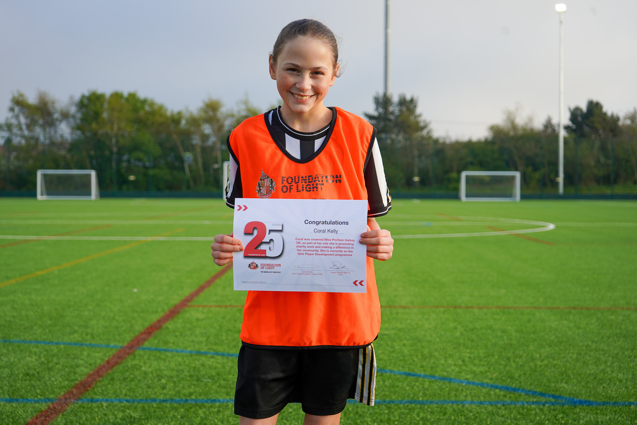 Wear 25: Coral Kelly recognised for dedication on and off the football pitch