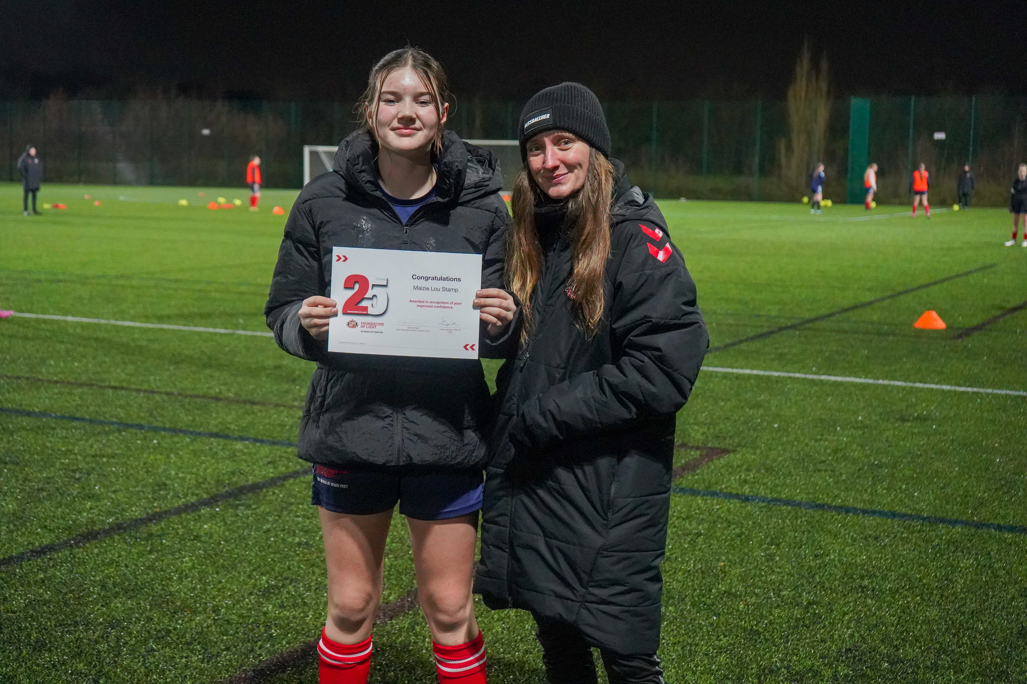 Wear 25: Young footballer Maizie recognised for personal growth