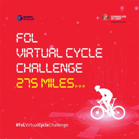 FOUNDATION CHALLENGES CYCLISTS TO MAKE A DIFFERENCE