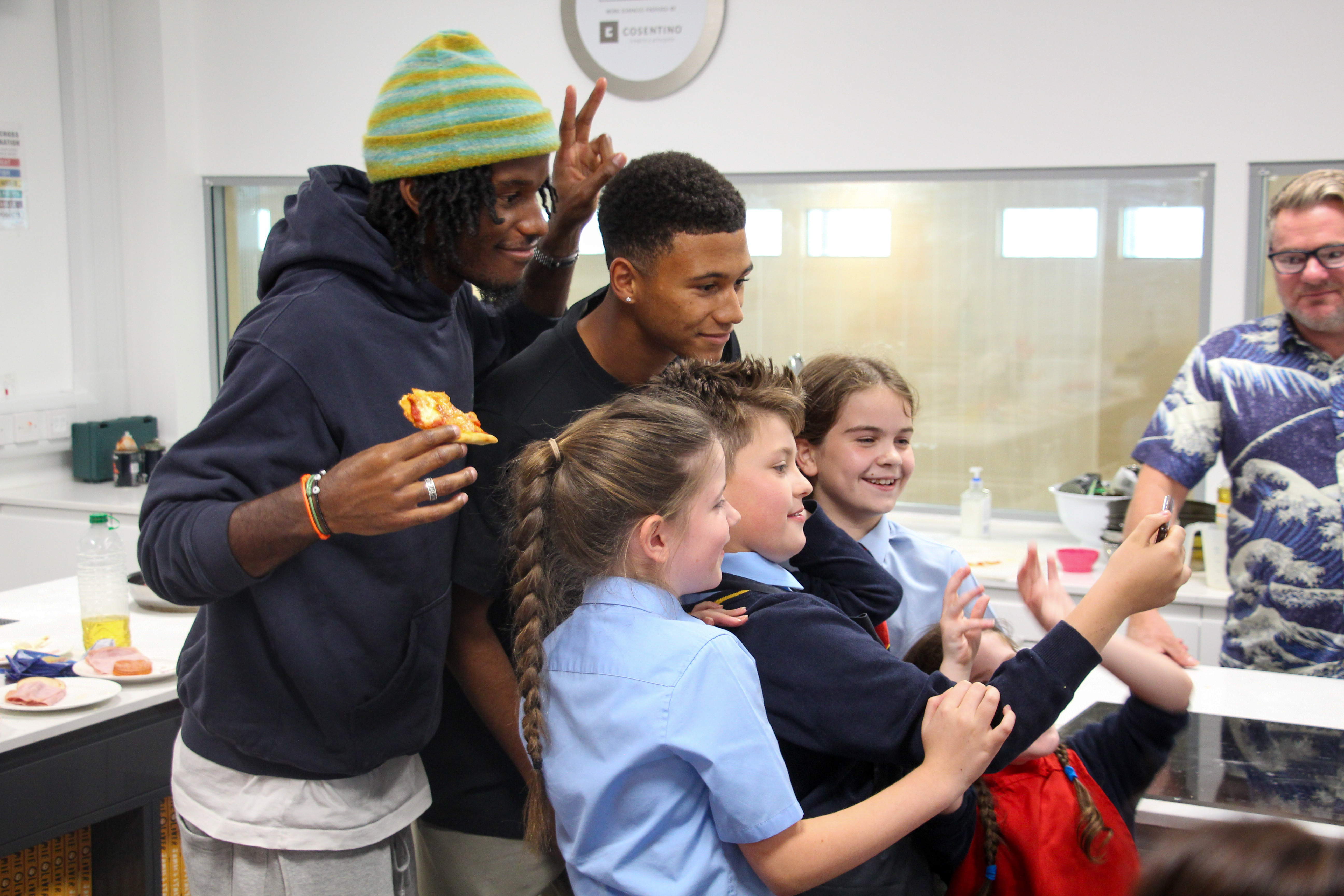 SAFC stars visit Beacon of Light as part of EFL Week of Action
