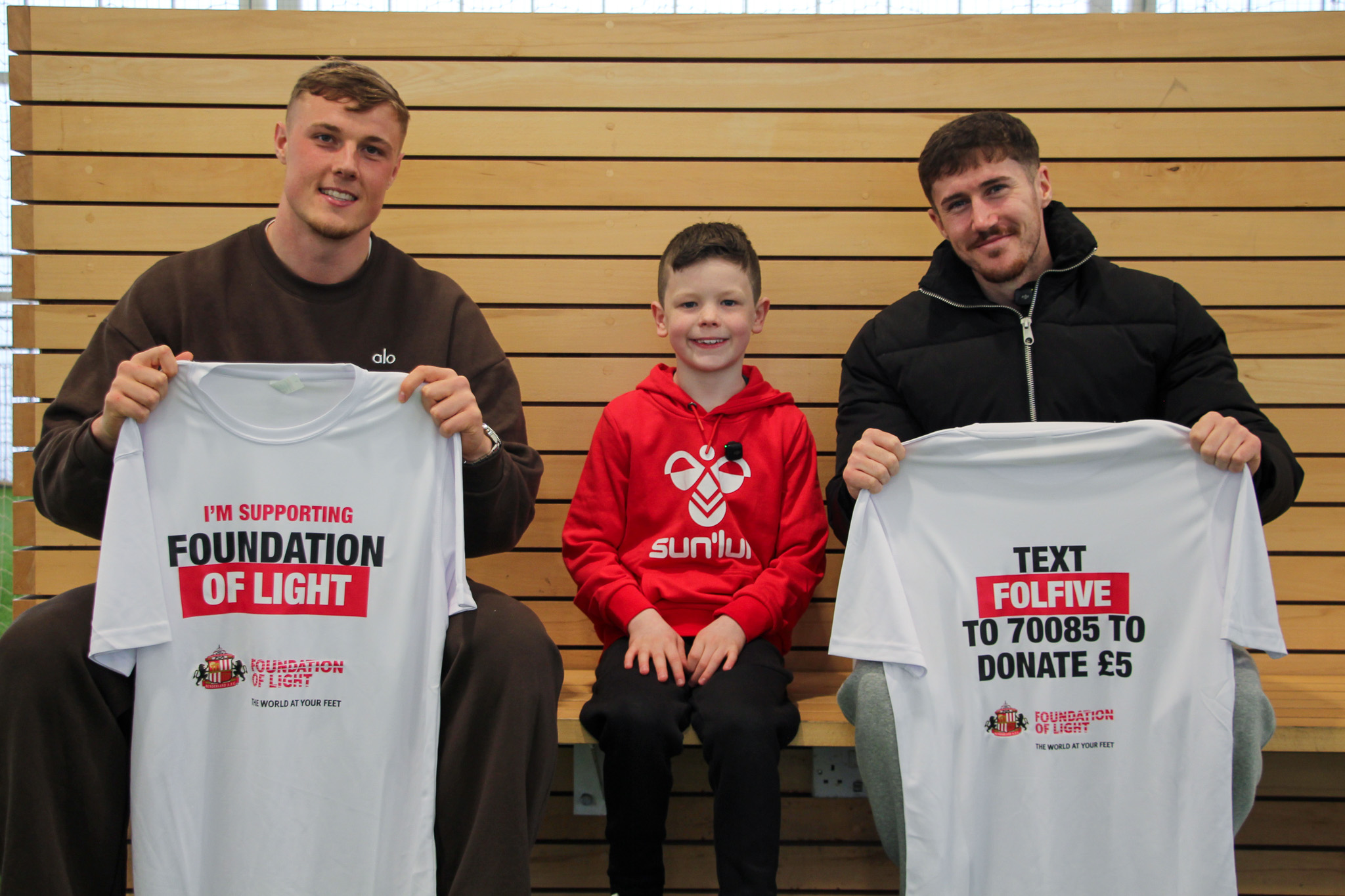 Black Cats duo make young fan's dream come true