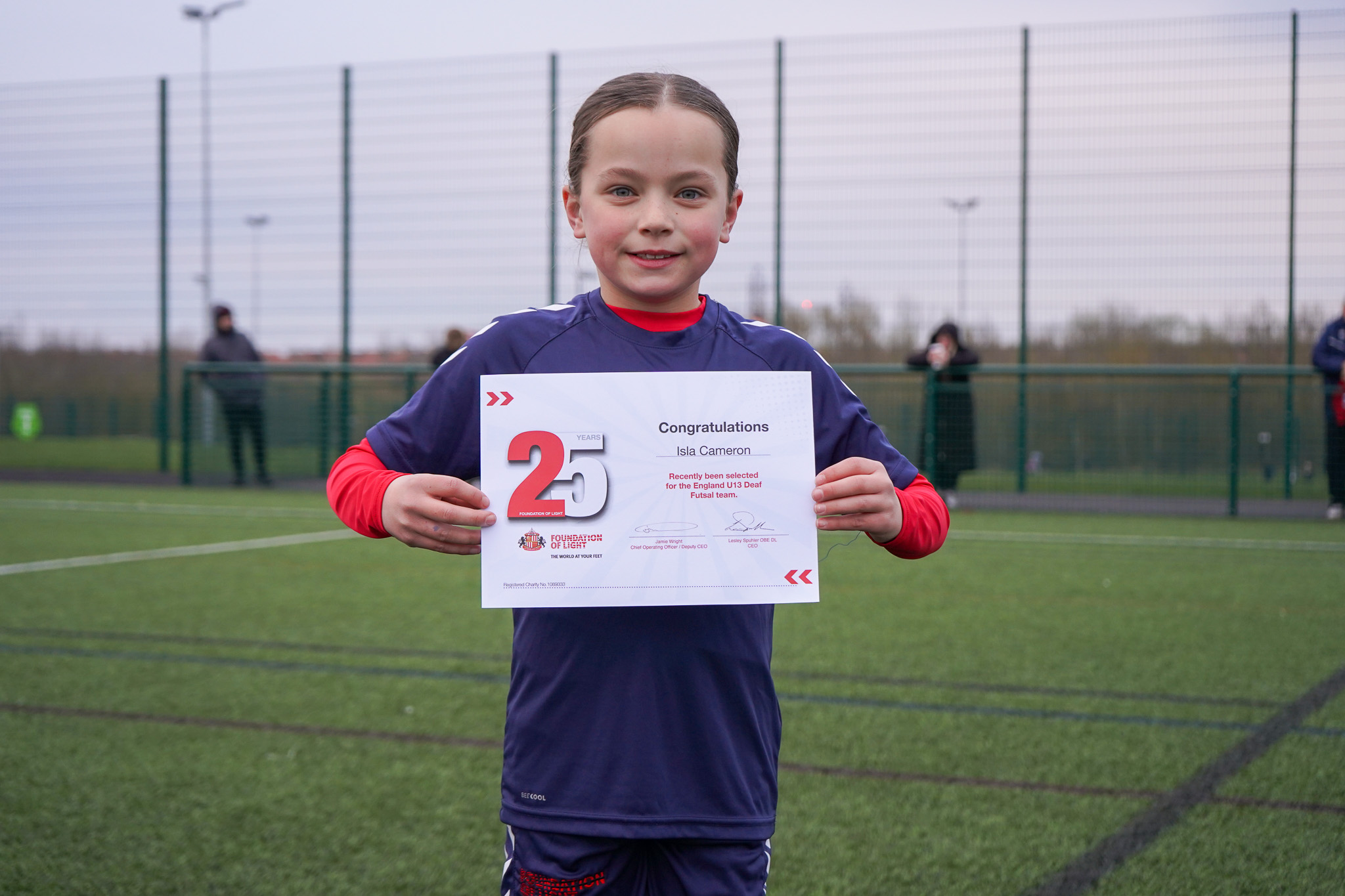 Wear 25: Young footballer Isla Cameron earns England Deaf Futsal call-up