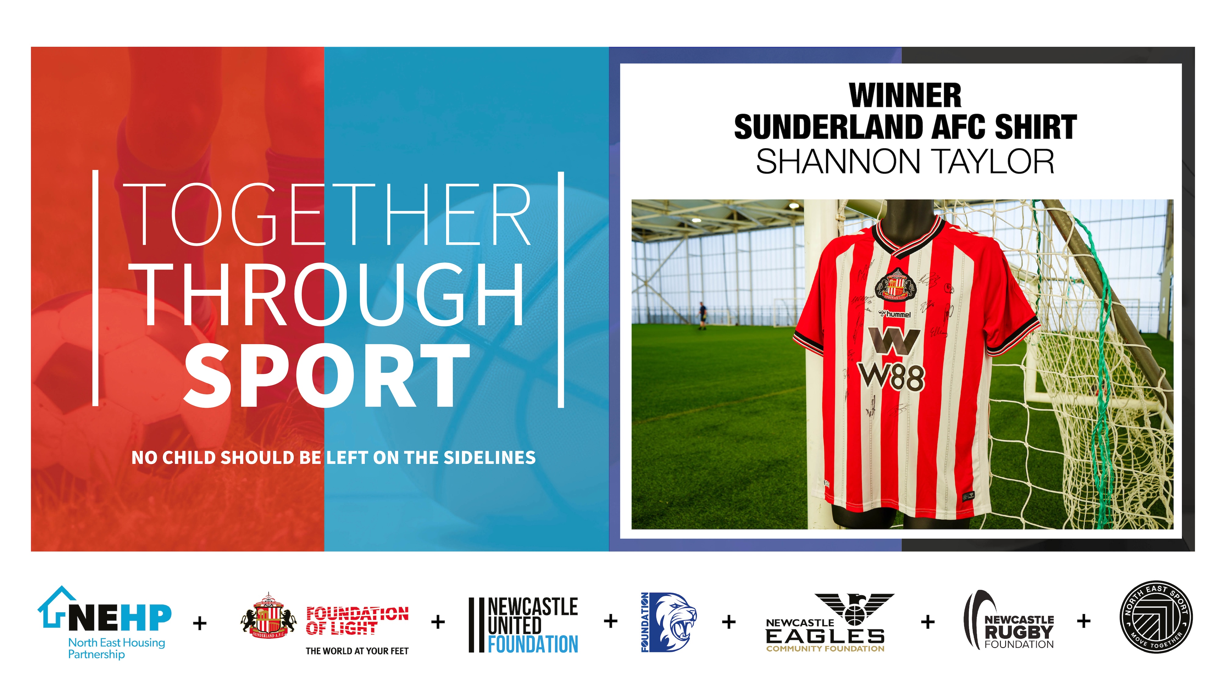 North East fans win as hundreds raised for Together Through Sport