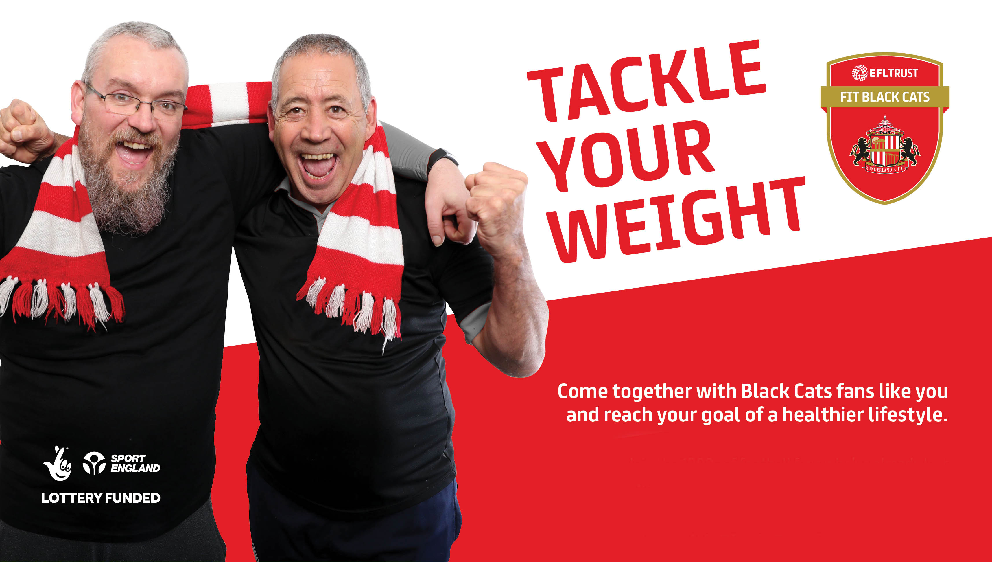 SUNDERLAND AFC AND FOUNDATION OF LIGHT HELP FANS TO TACKLE THEIR WEIGHT