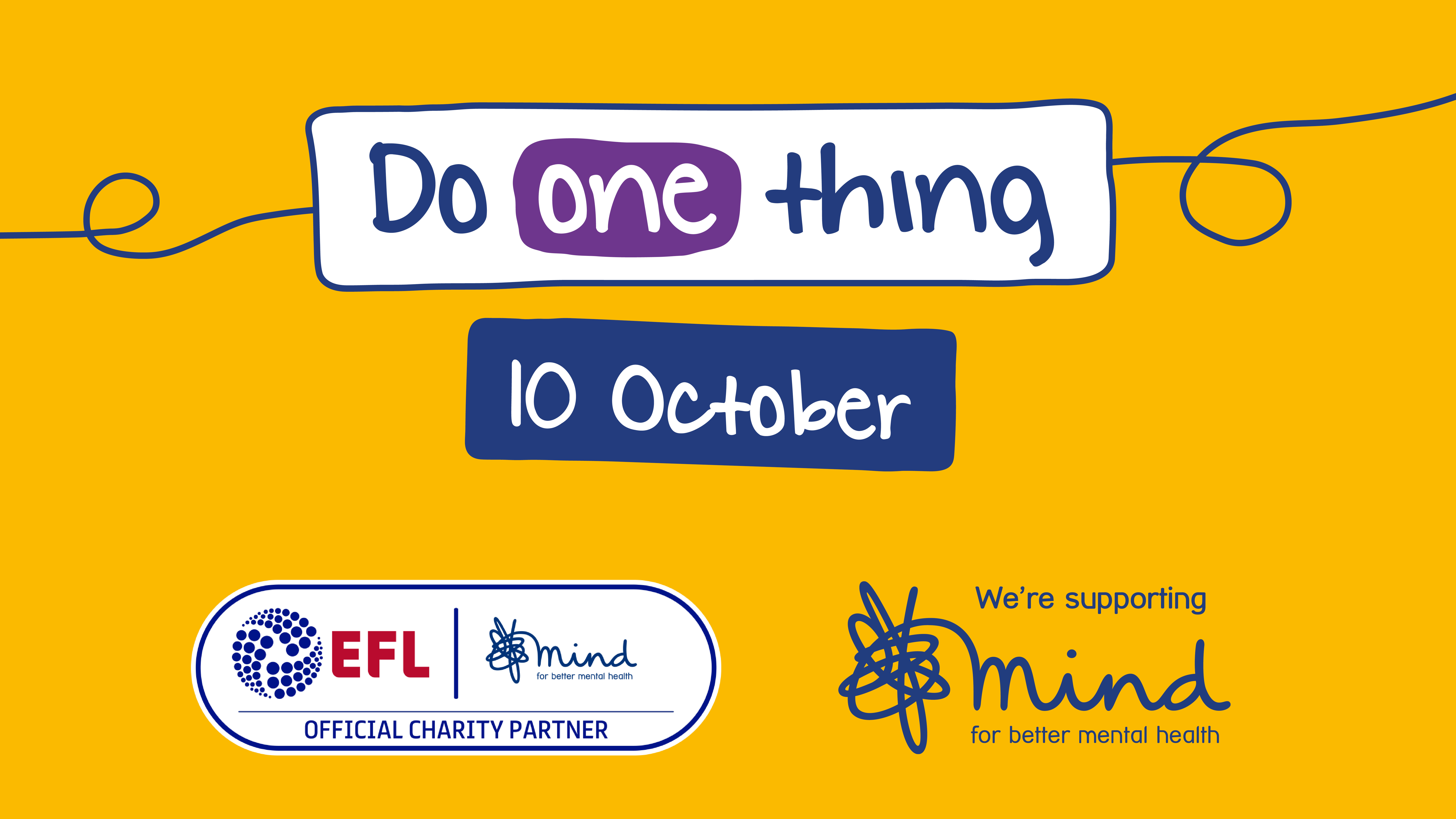 DO ONE THING’ THIS WORLD MENTAL HEALTH DAY