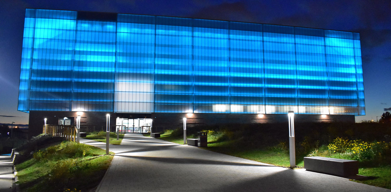 BEACON BEAMS BLUE FOR NHS